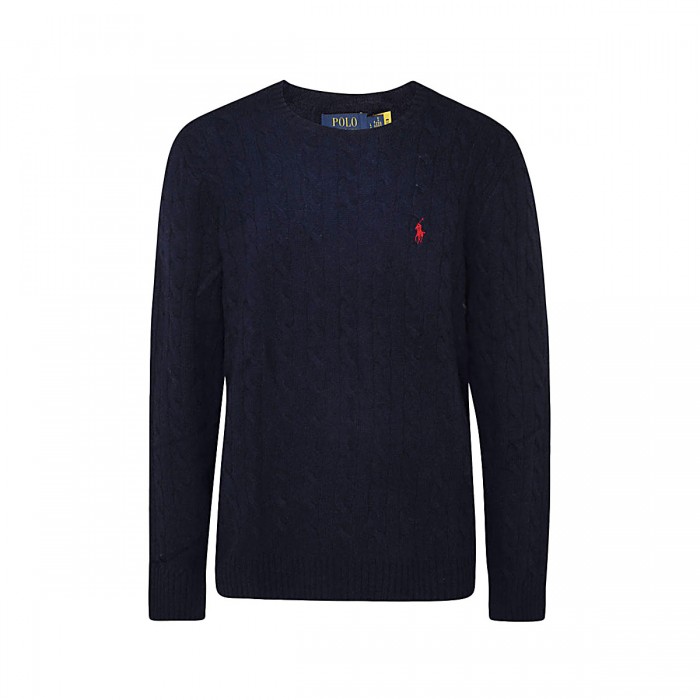DARK BLUE WOOL KNITWEAR 2