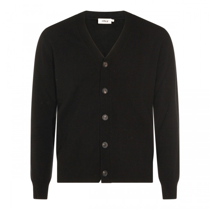 BLACK WOOL KNITWEAR