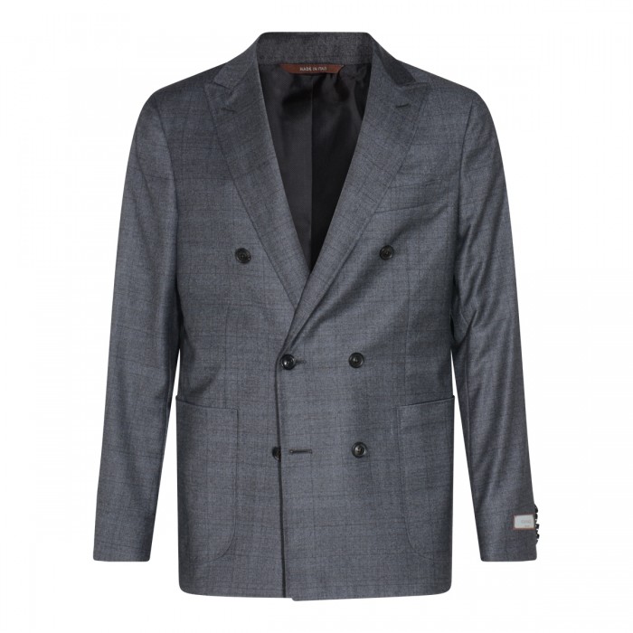 DARK GREY WOOL BLAZER