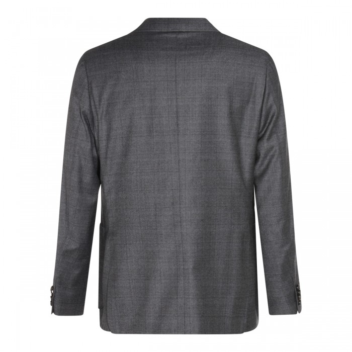 DARK GREY WOOL BLAZER 2