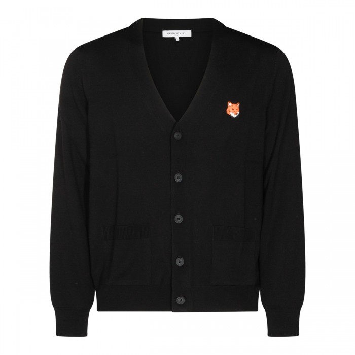 BLACK WOOL KNITWEAR