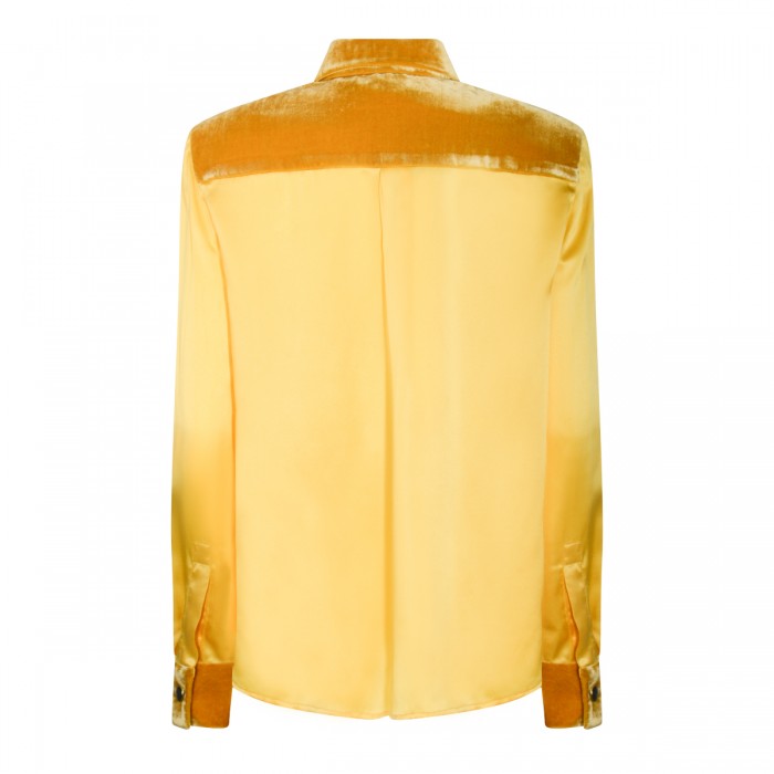 YELLOW SILK SHIRT 2