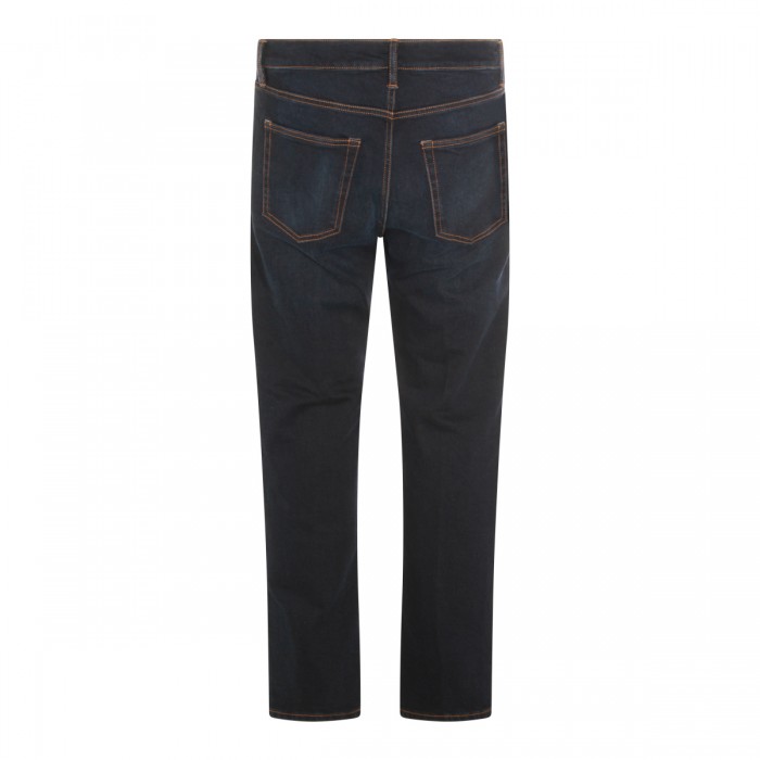 DARK BLUE COTTON JEANS 2