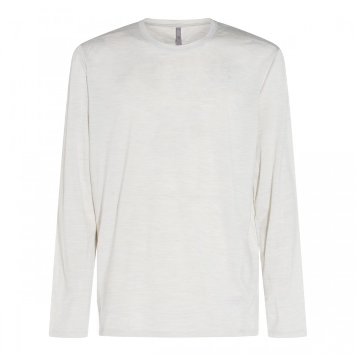 WHITE WOOL T-SHIRT