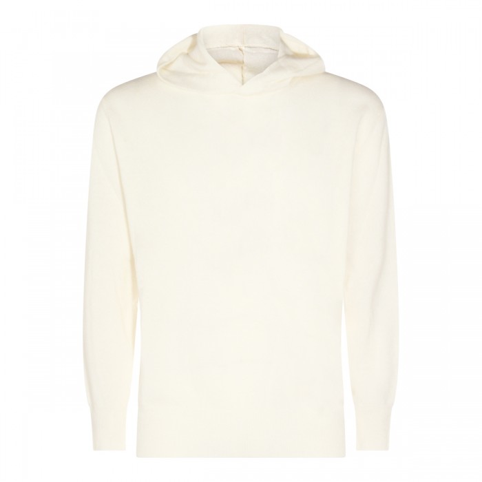 WHITE WOOL KNITWEAR