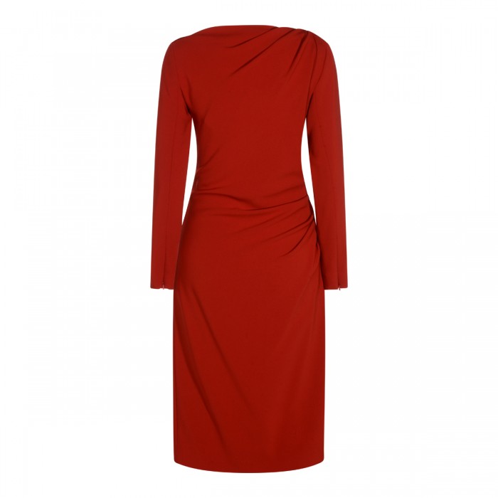 RED MIDI DRESS 2