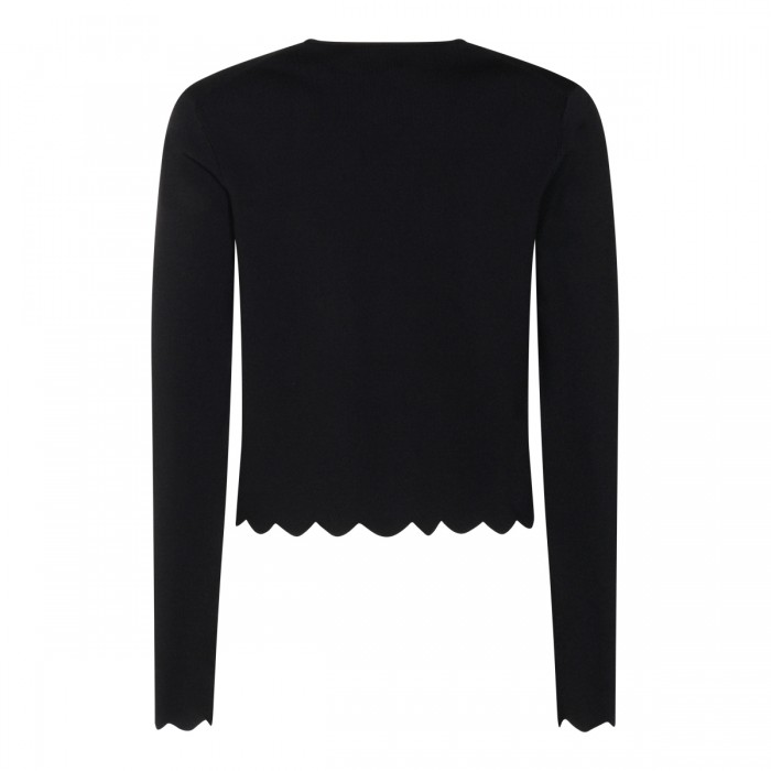 BLACK VISCOSE CASUAL JACKET 2