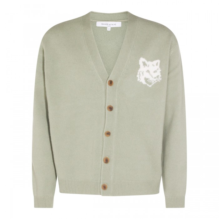 GREEN WOOL KNITWEAR