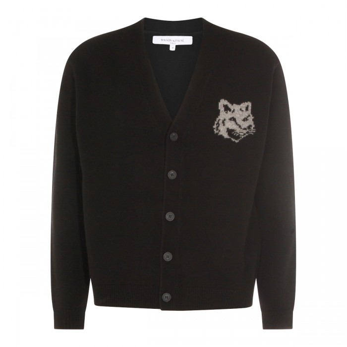 BLACK WOOL KNITWEAR