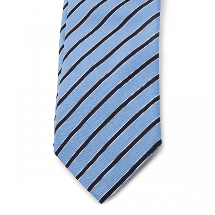 LIGHT BLUE SILK TIE 2