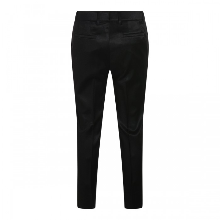 BLACK VIRGIN WOOL PANTS 2
