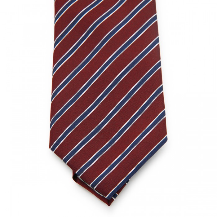 DARK RED SILK TIE 2