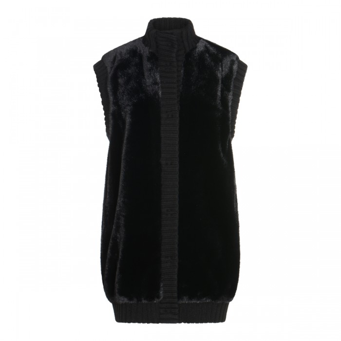 BLACK FUR JACKETT