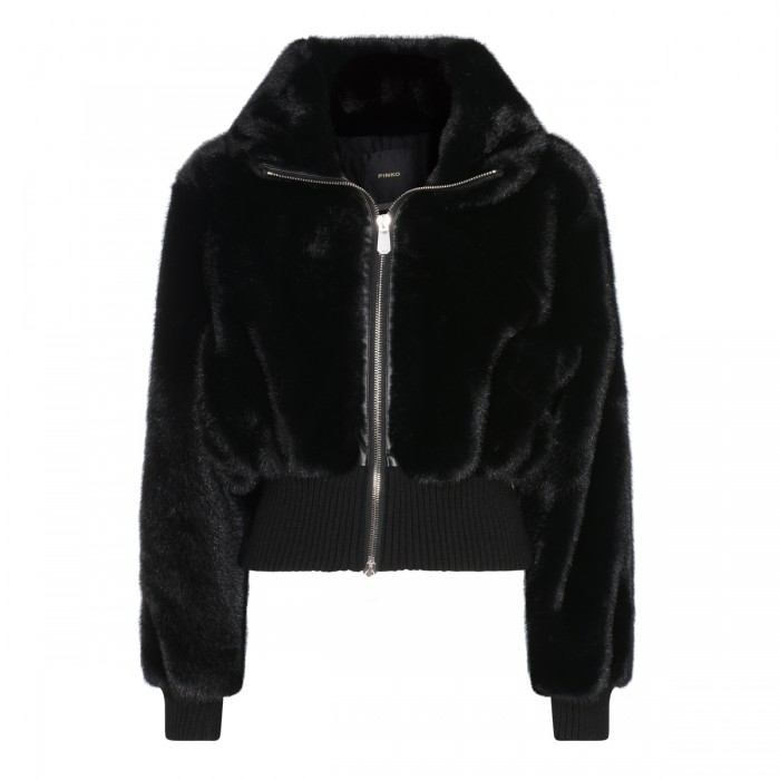 BLACK FUR JACKET