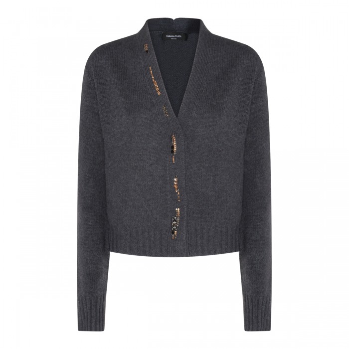 GREY WOOL KNITWEAR