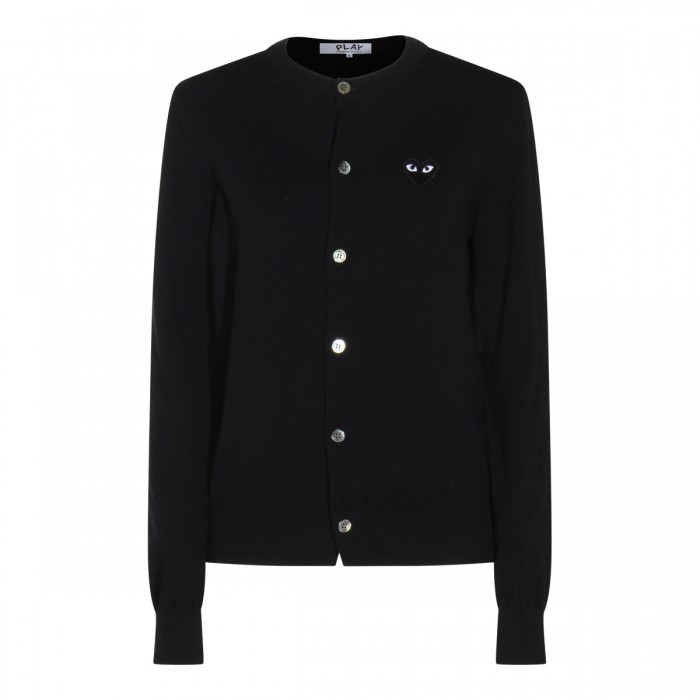 BLACK WOOL KNITWEAR