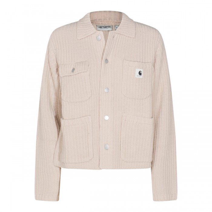 WHITE WOOL KNITWEAR