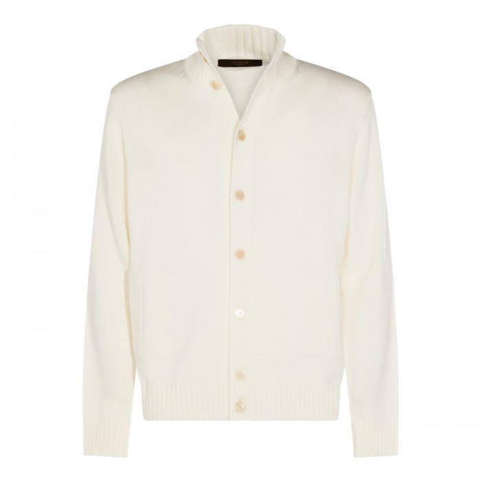WHITE WOOL KNITWEAR