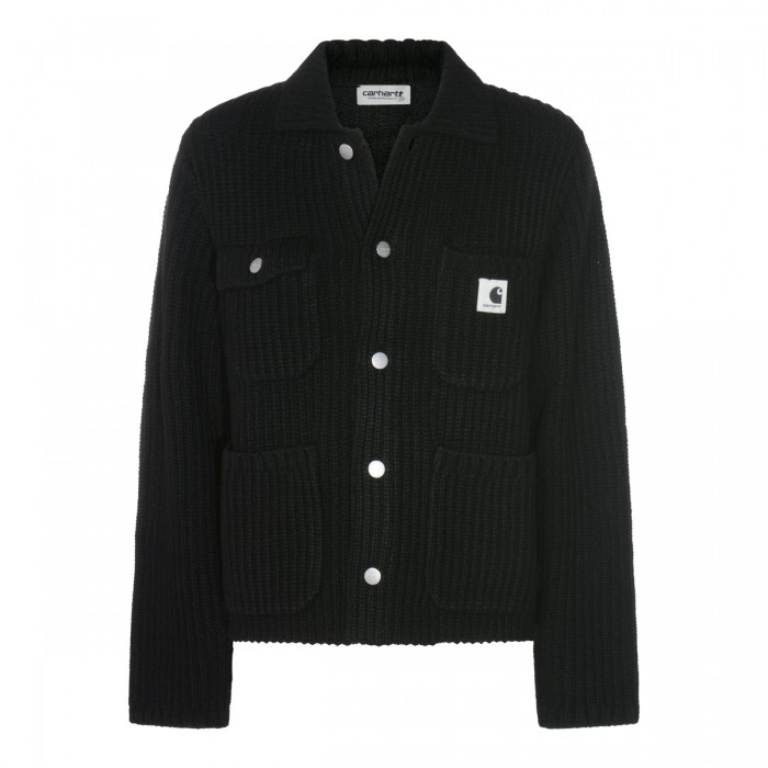 BLACK WOOL KNITWEAR