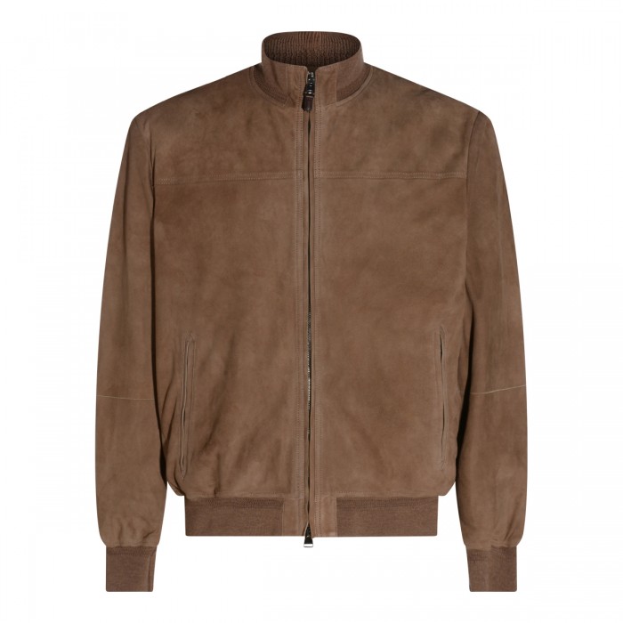 LIGHT BROWN LEATHER JACKET