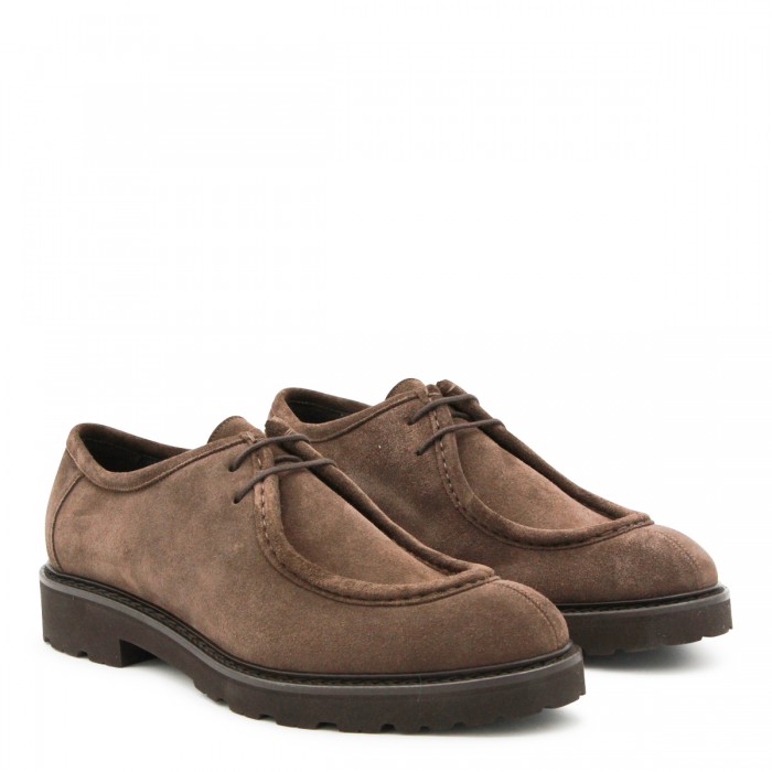 BROWN LEATHER LACE UP SHOES 2