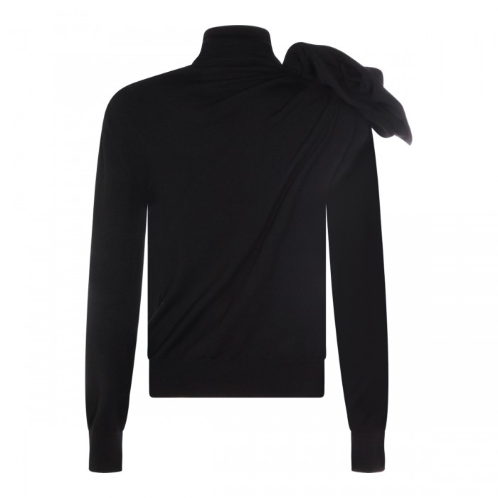 BLACK WOOL KNITWEAR 2