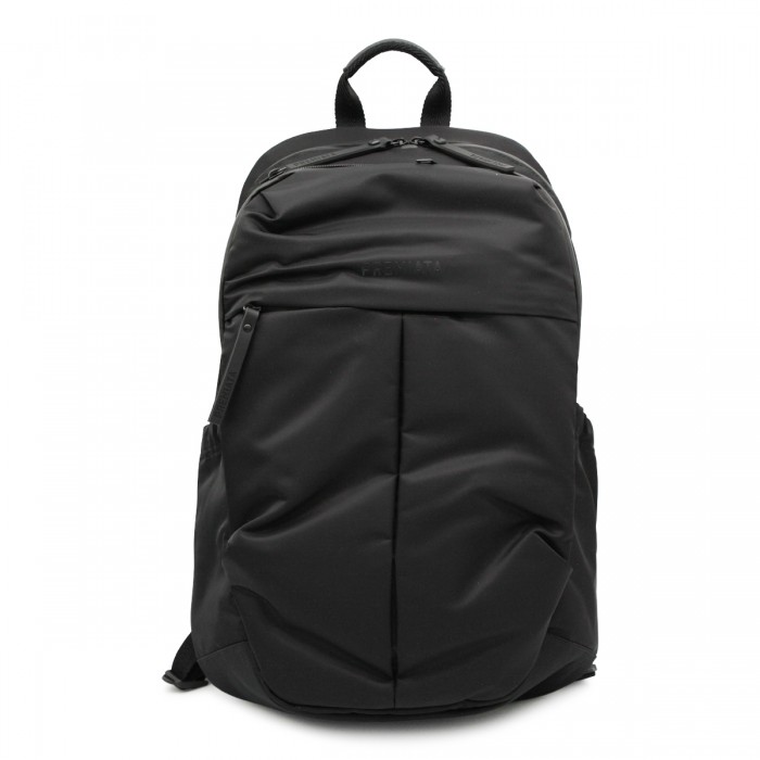 BLACK NYLON BACKPACK