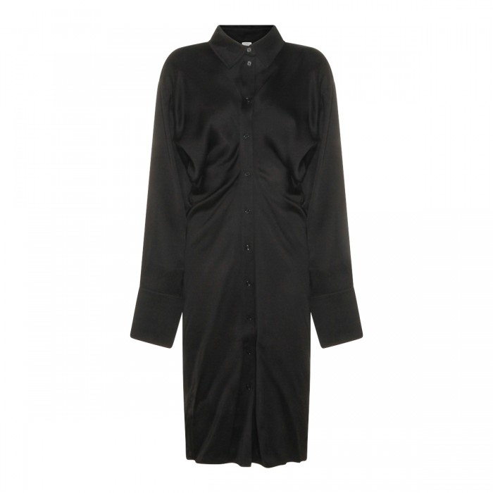 BLACK VISCOSE DRESS