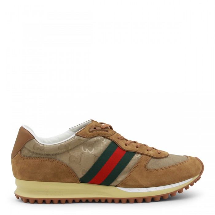 TOBACCO LEATHER SNEAKERS