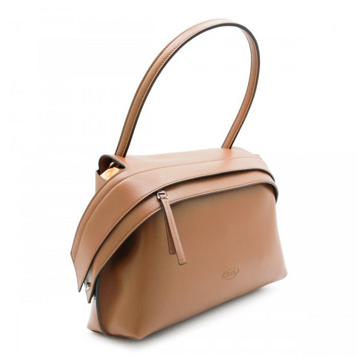 BROWN LEATHER WAV SHOULDER BAG 2