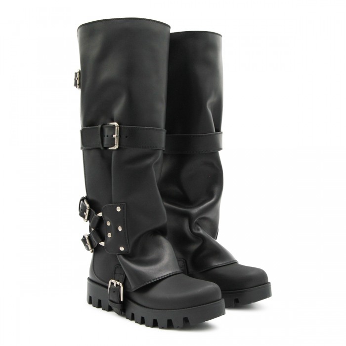 BLACK LEATHER BOOTS 2