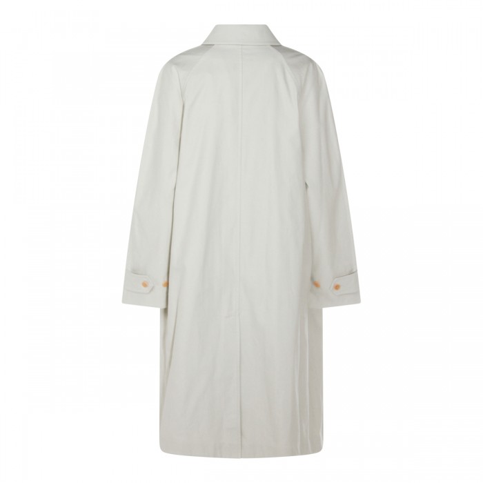 WHITE COTTON TRENCH COAT 2