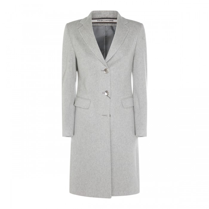 GREY VIRGIN WOOL AND CASHMERE