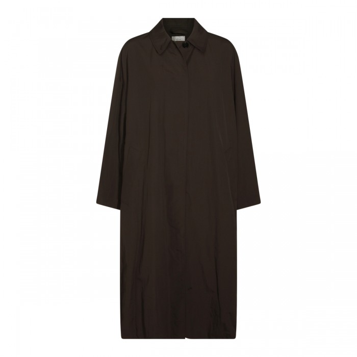 TAUPE NYLON TRENCH COAT