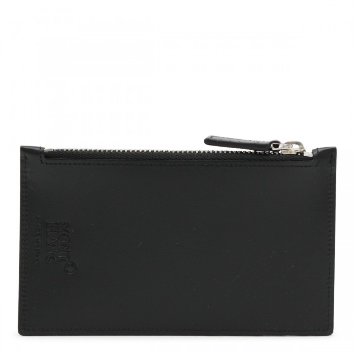 BLACK LEATHER CARD HOLDER