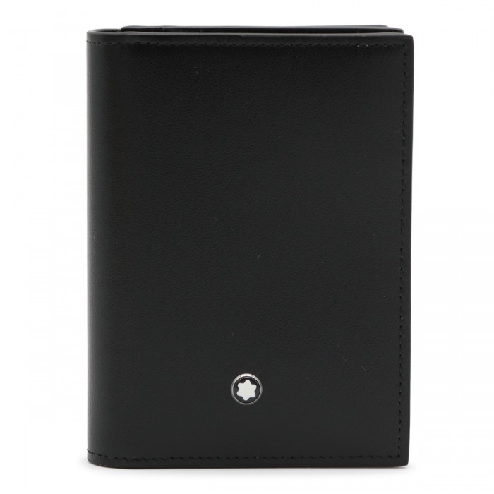 BLACK LEATHER CARD HOLDER 2