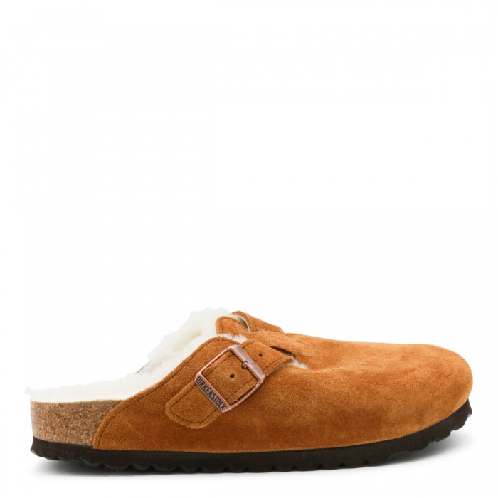 CAMEL BOSTON SHEARLING FLATS