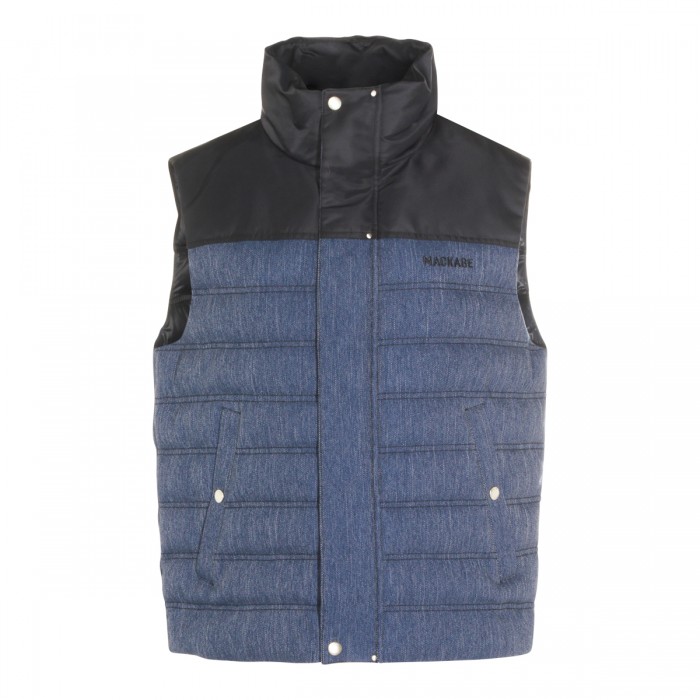 BLUE AND BLACK DOWN JACKET