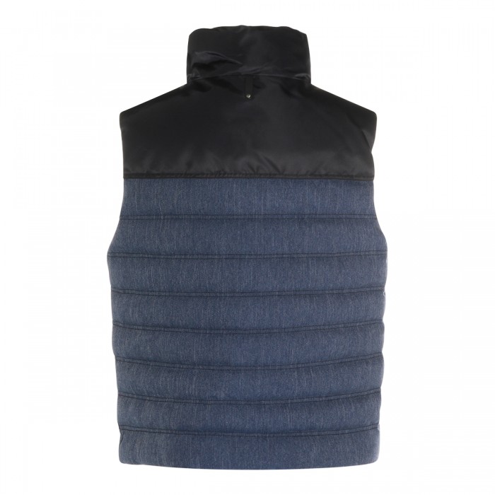 BLUE AND BLACK DOWN JACKET 2