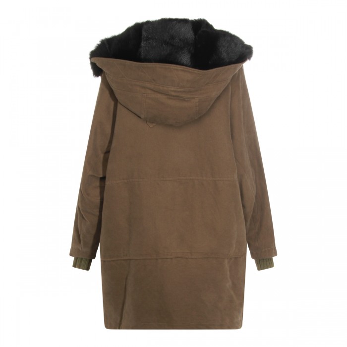 BROWN COTTON CASUAL JACKET 2