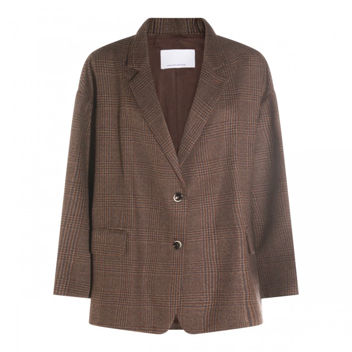 BROWN WOOL BLAZER