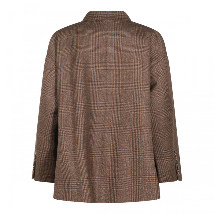 BROWN WOOL BLAZER 2