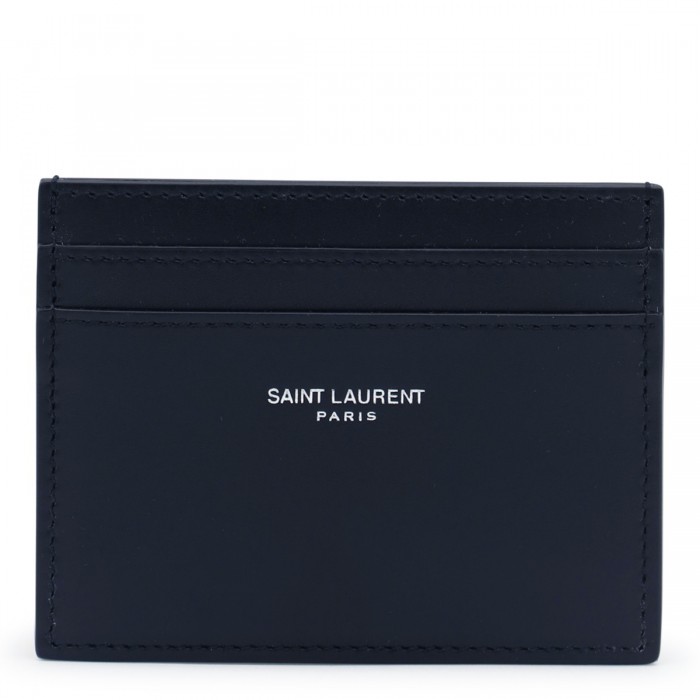 BLACK LEATHER CARD HOLDER