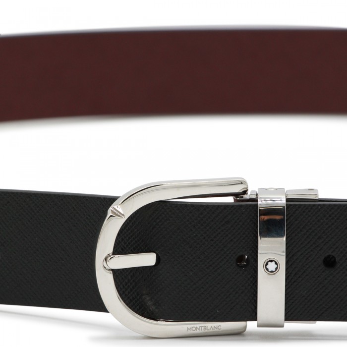 BLACK LEATHER BELT 2