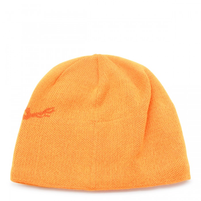 ORANGE WOOL BIRD HAT 2