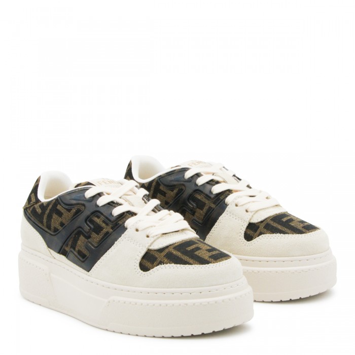 WHITE AND BROWN LEATHER... 2