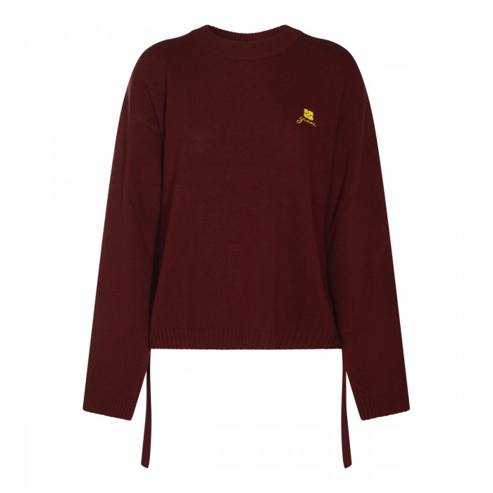 BURGUNDY WOOL KNITWEAR