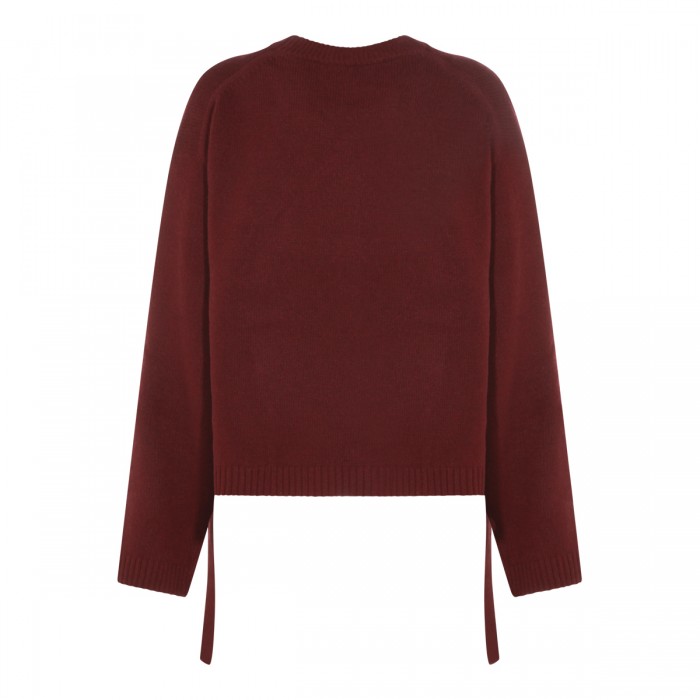 BURGUNDY WOOL KNITWEAR 2