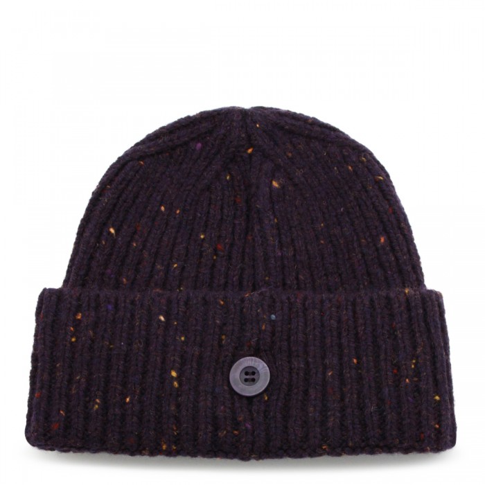 PURPLE WOOL BEANIE 2
