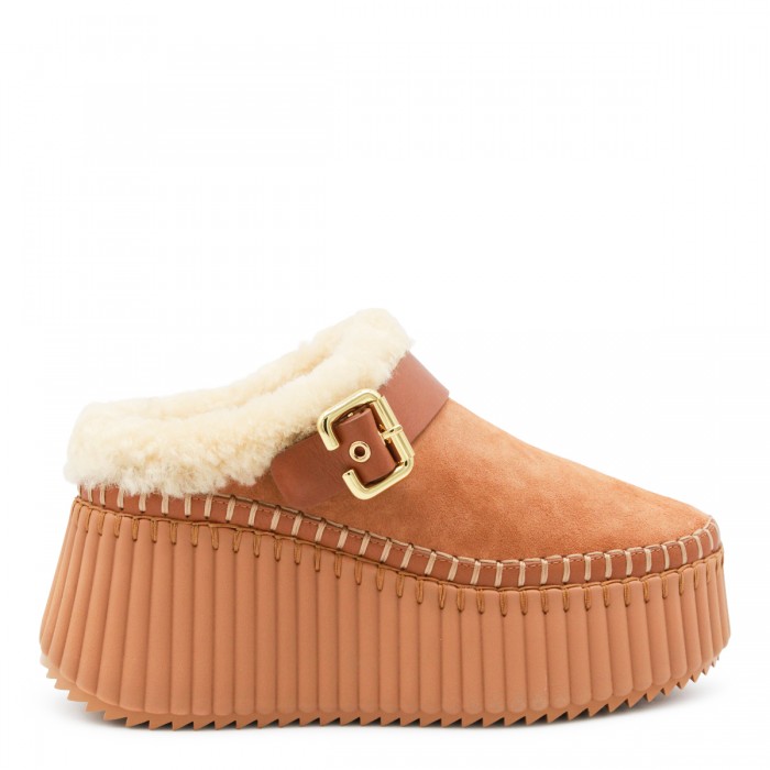 BROWN LEATHER SANDALS